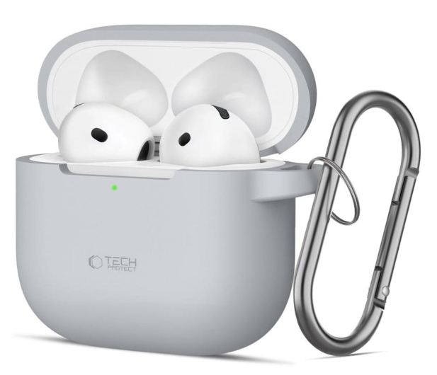 Tech-Protect Silicone Hook do Apple AirPods 4. generacji Crayon Grey - 1296600 - zdjęcie